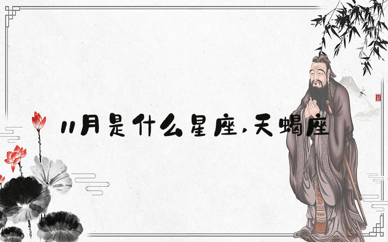 11月是什么星座 天蝎座