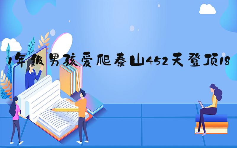 1年级男孩爱爬泰山452天登顶18次
