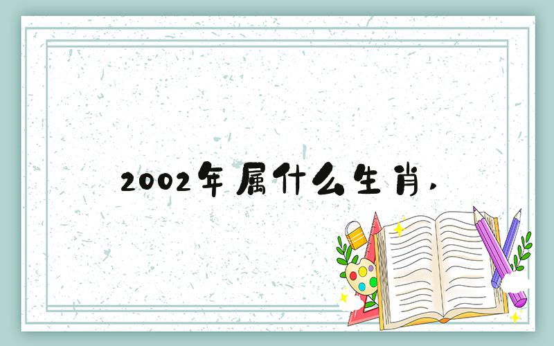 2002年属什么生肖 