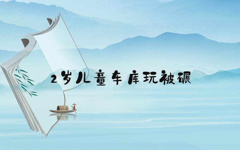 2岁儿童车库玩被碾