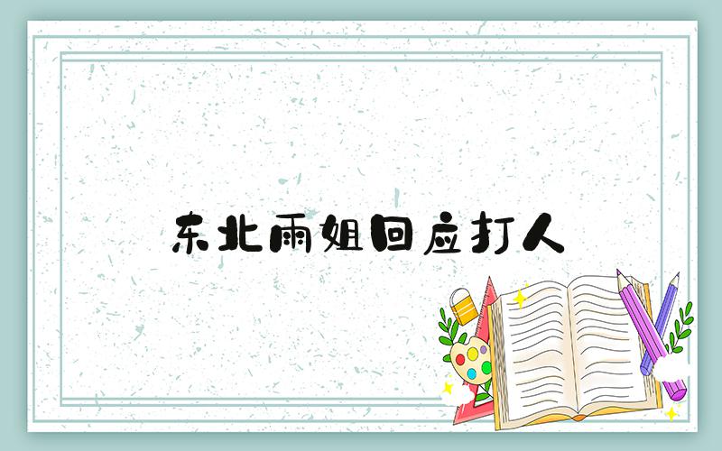 东北雨姐回应打人