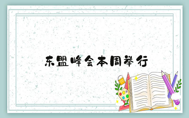 东盟峰会本周举行