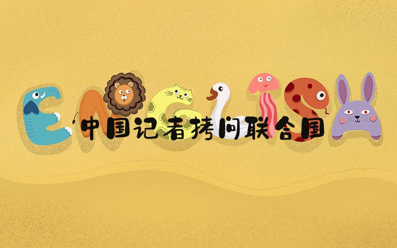 中国记者拷问联合国