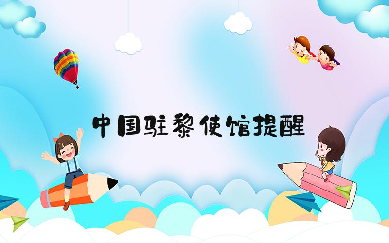 中国驻黎使馆提醒