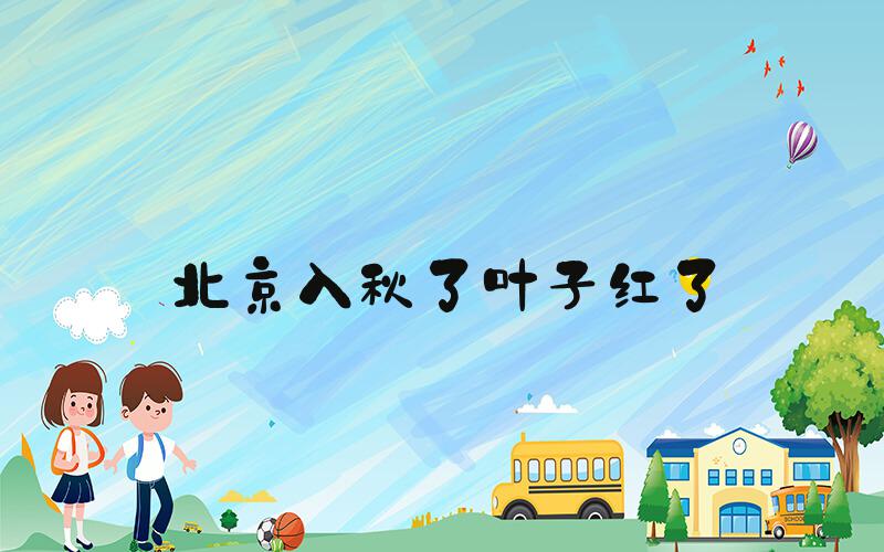 北京入秋了叶子红了