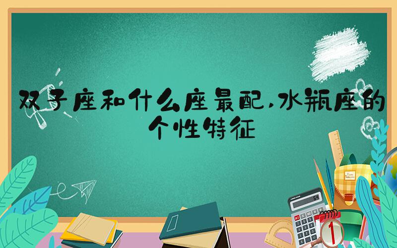 双子座和什么座最配 水瓶座的个性特征