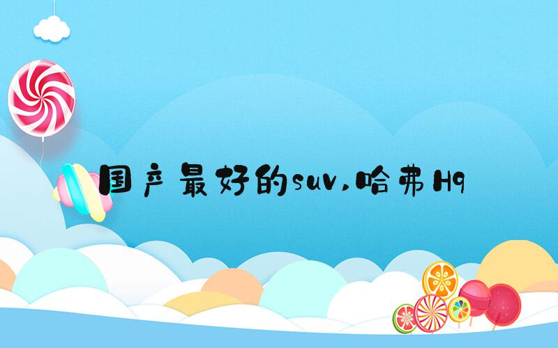 国产最好的suv 哈弗H9