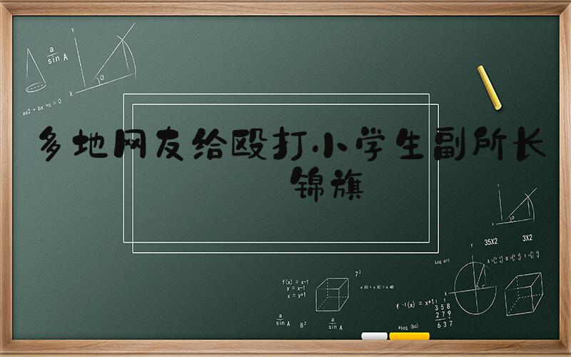 多地网友给殴打小学生副所长寄锦旗