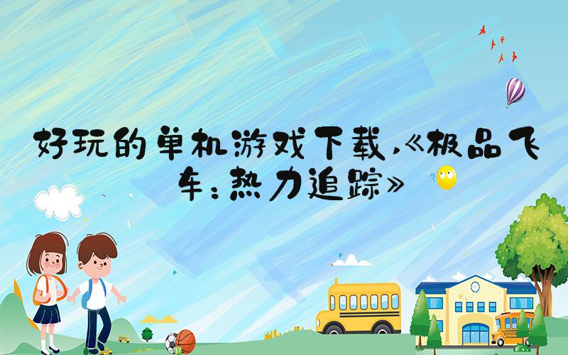 好玩的单机游戏下载 《极品飞车：热力追踪》