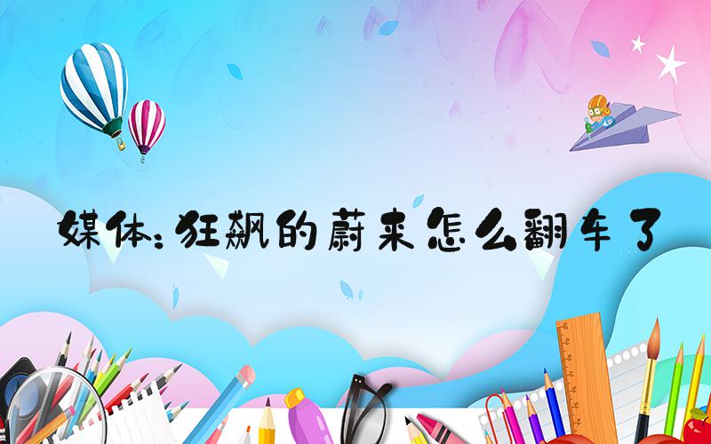 媒体：狂飙的蔚来怎么翻车了