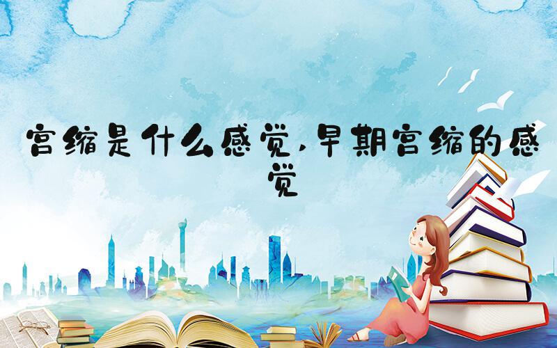 宫缩是什么感觉 早期宫缩的感觉