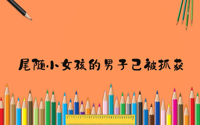 尾随小女孩的男子已被抓获