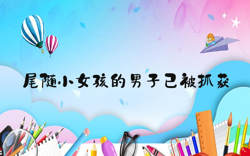 尾随小女孩的男子已被抓获