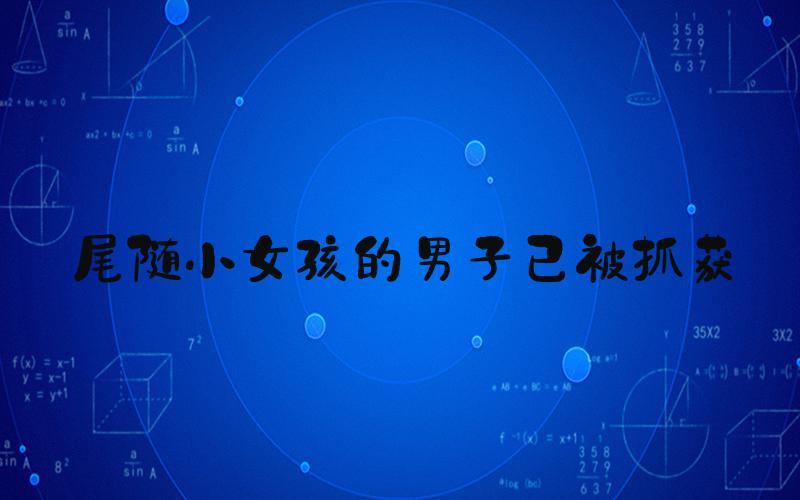 尾随小女孩的男子已被抓获