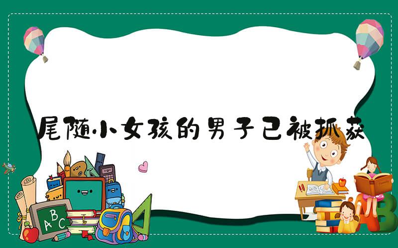 尾随小女孩的男子已被抓获