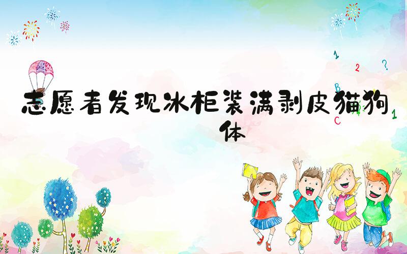 志愿者发现冰柜装满剥皮猫狗尸体