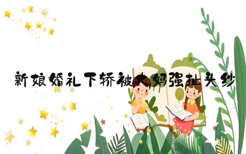 新娘婚礼下轿被大妈强扯头纱