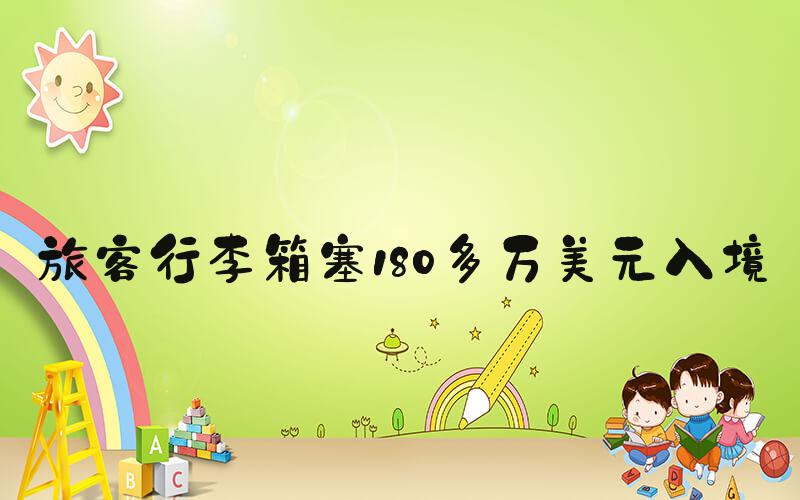 旅客行李箱塞180多万美元入境