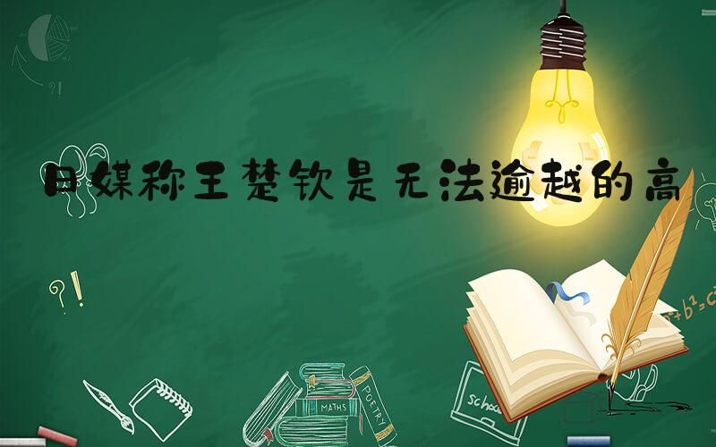 日媒称王楚钦是无法逾越的高墙