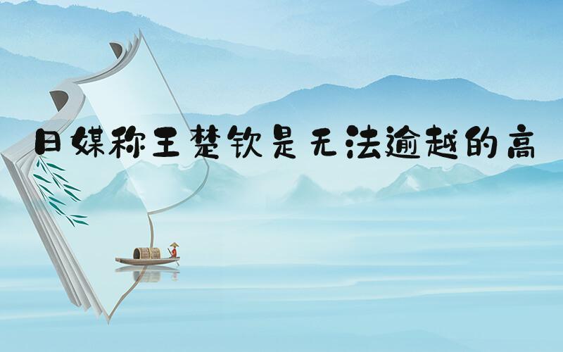日媒称王楚钦是无法逾越的高墙