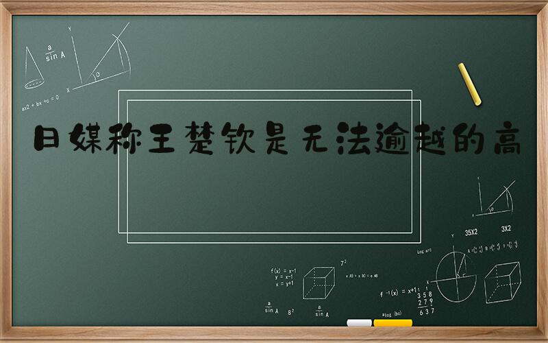 日媒称王楚钦是无法逾越的高墙