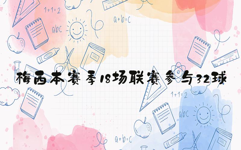 梅西本赛季18场联赛参与32球