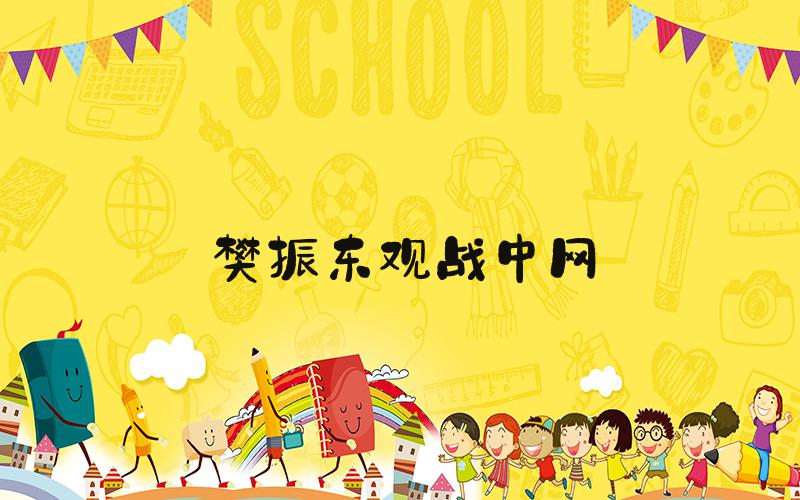 樊振东观战中网