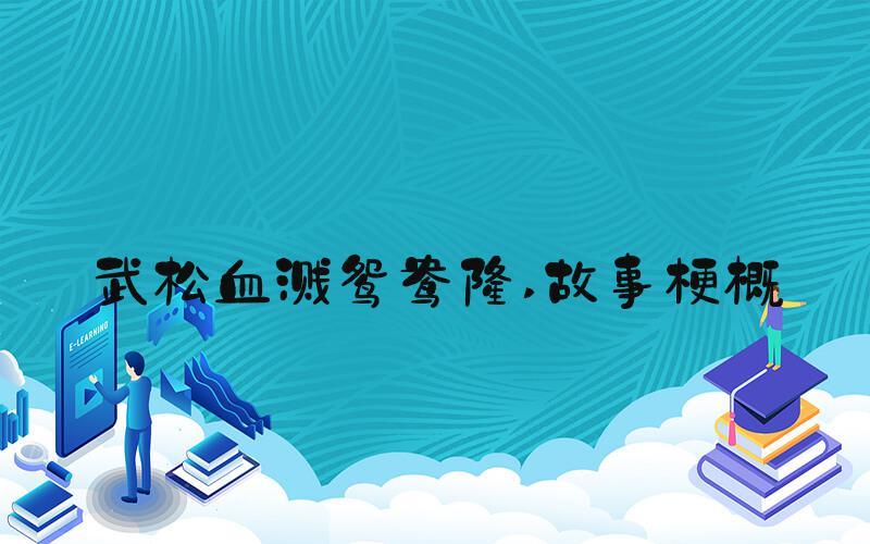 武松血溅鸳鸯楼 故事梗概