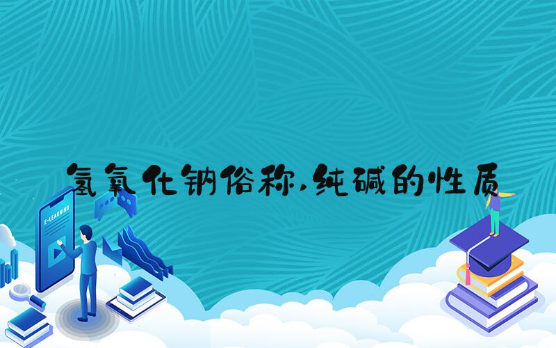氢氧化钠俗称 纯碱的性质