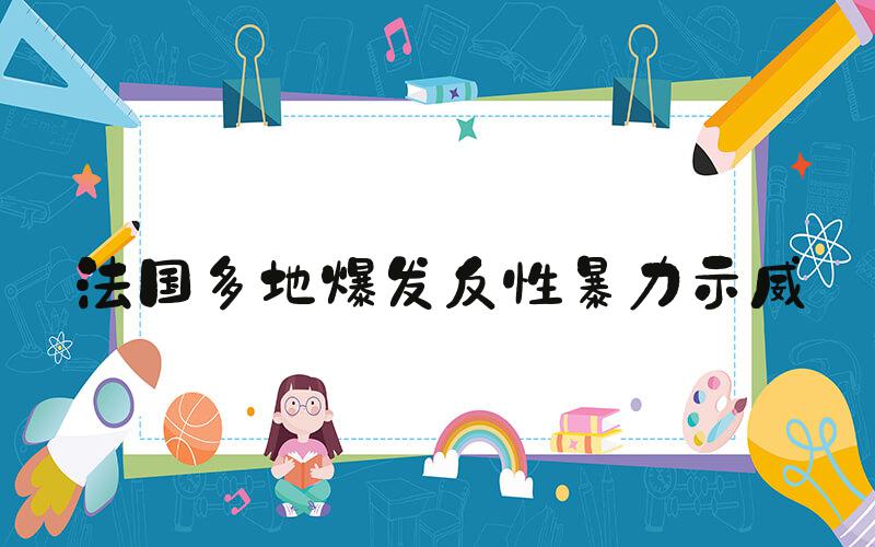 法国多地爆发反性暴力示威