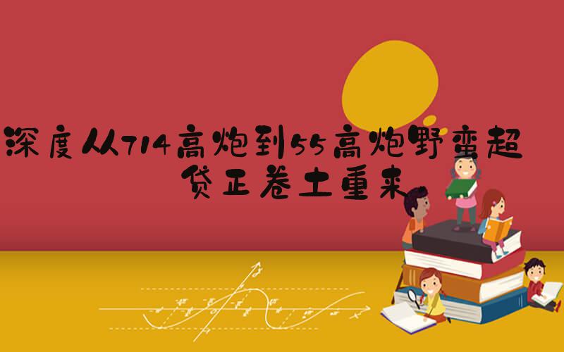 深度从714高炮到55高炮野蛮超利贷正卷土重来 