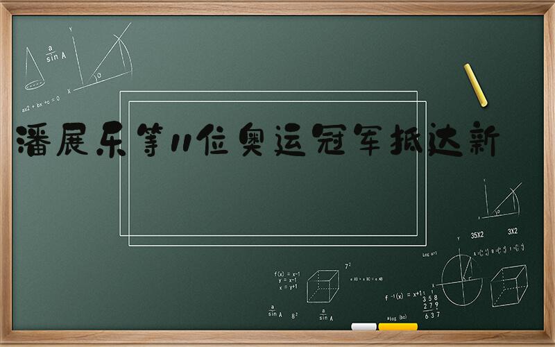 潘展乐等11位奥运冠军抵达新疆