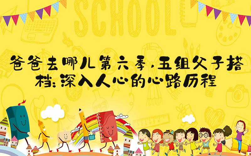 爸爸去哪儿第六季 五组父子搭档：深入人心的心路历程