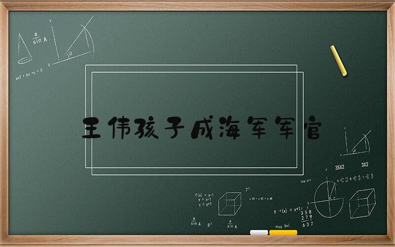 王伟孩子成海军军官
