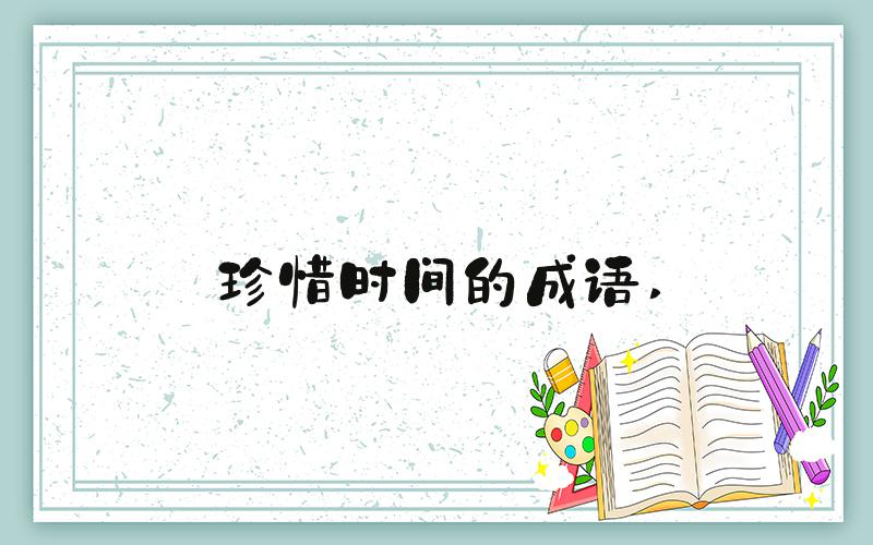 珍惜时间的成语 