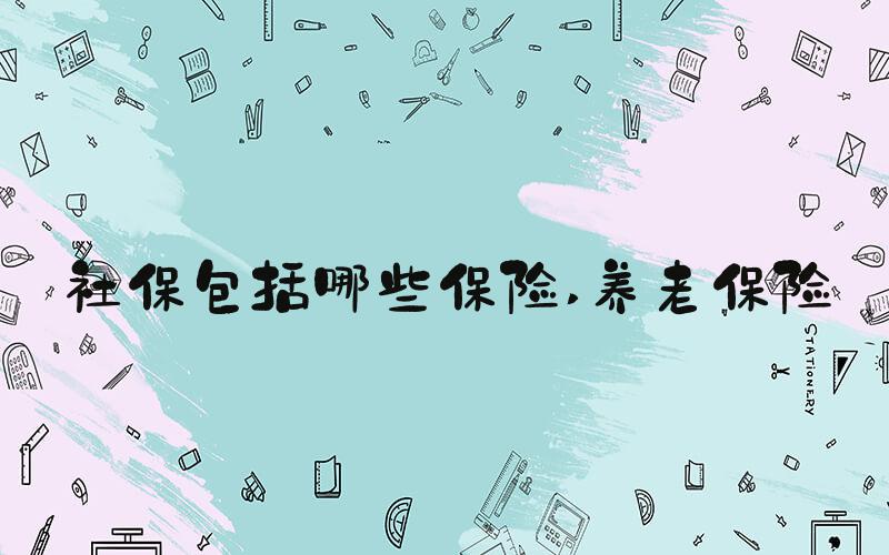 社保包括哪些保险 养老保险