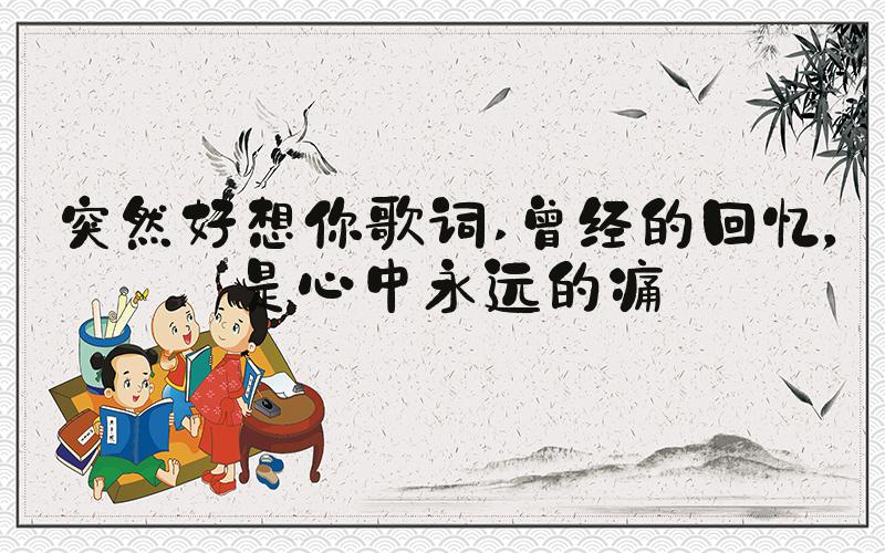 突然好想你歌词 曾经的回忆，是心中永远的痛