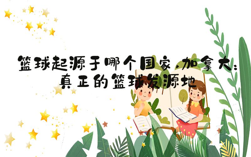 篮球起源于哪个国家 加拿大：真正的篮球发源地