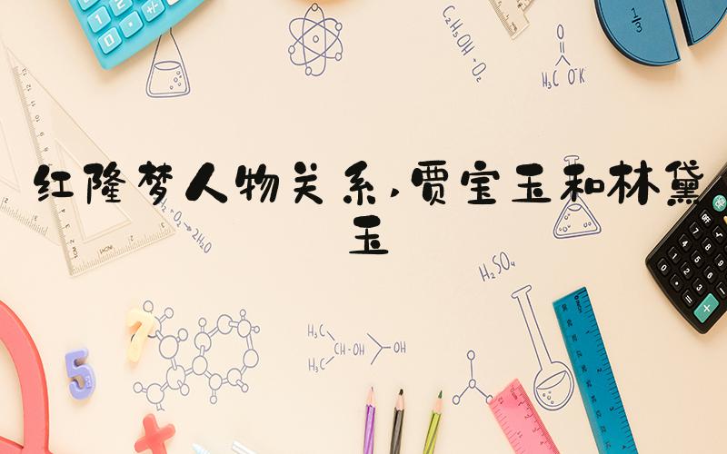 红楼梦人物关系 贾宝玉和林黛玉