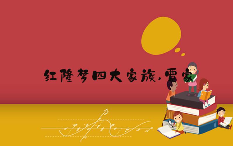 红楼梦四大家族 贾家