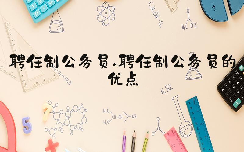 聘任制公务员 聘任制公务员的优点
