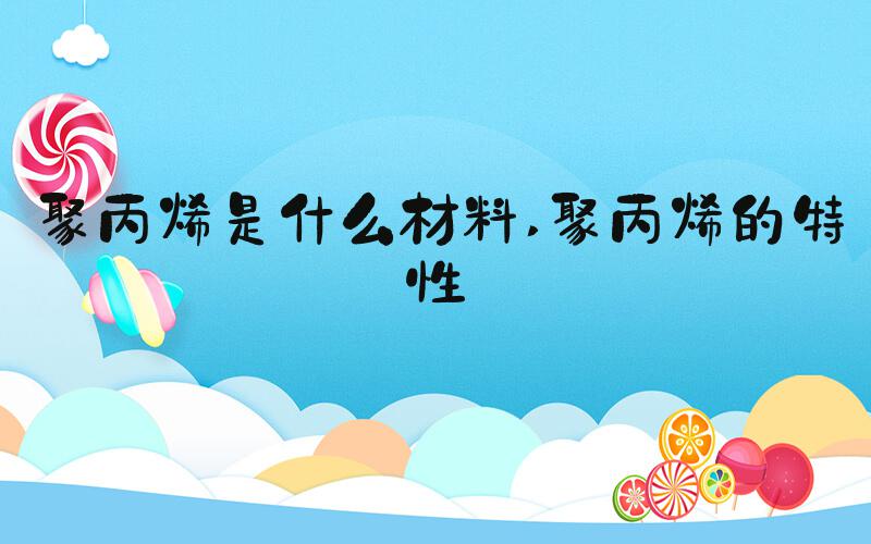 聚丙烯是什么材料 聚丙烯的特性