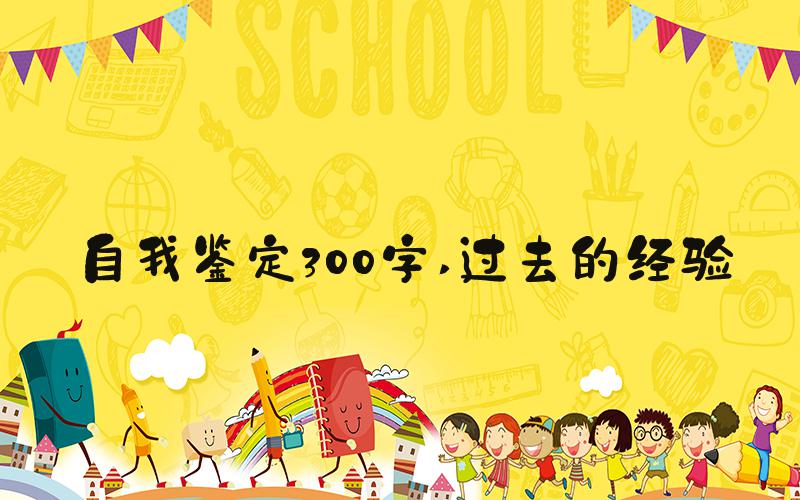 自我鉴定300字 过去的经验