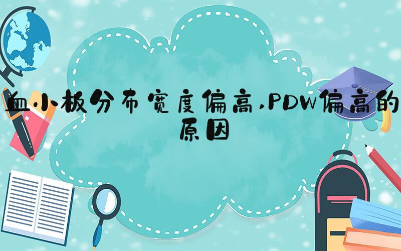 血小板分布宽度偏高 PDW偏高的原因