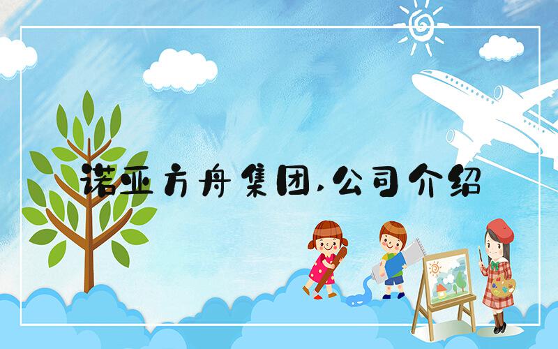 诺亚方舟集团 公司介绍