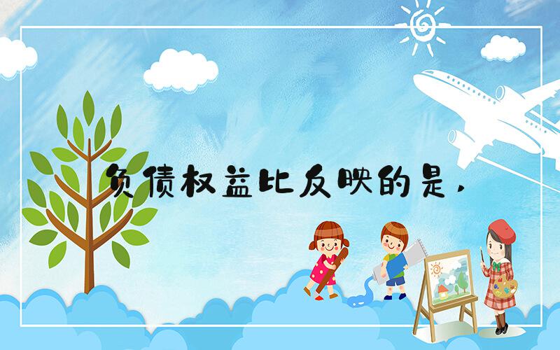 负债权益比反映的是 