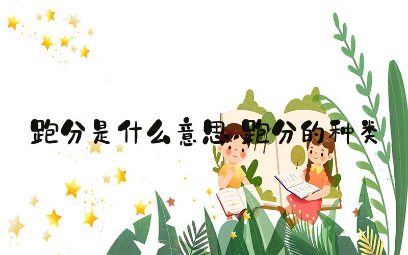 跑分是什么意思 跑分的种类
