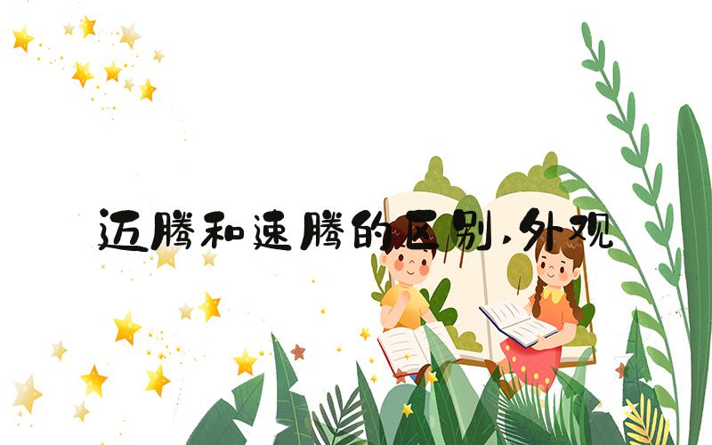 迈腾和速腾的区别 外观