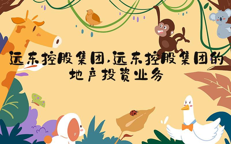远东控股集团 远东控股集团的地产投资业务