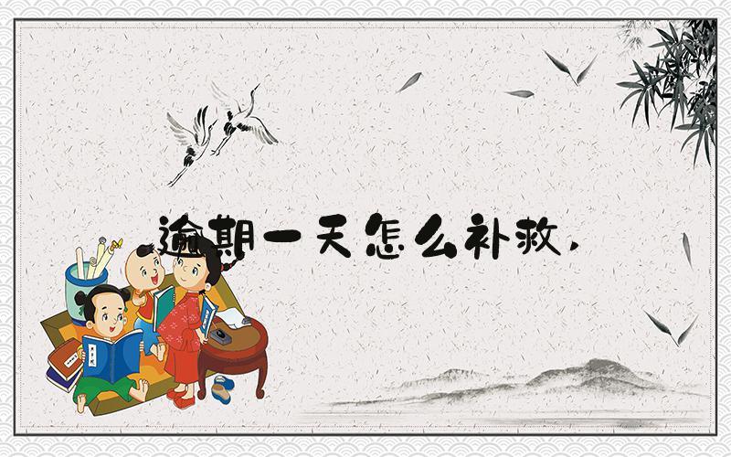 逾期一天怎么补救 